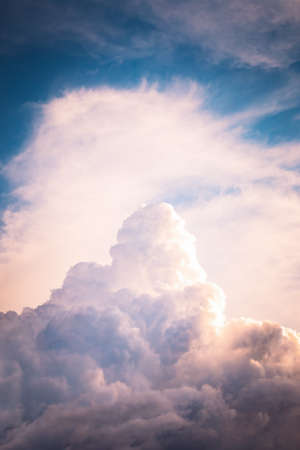 Beautiful cloudy sky before the rain. Dark clouds.の写真素材