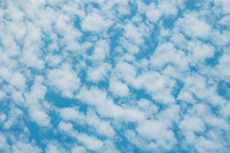 Beautiful blue cloudy sky. Background photo texture.
