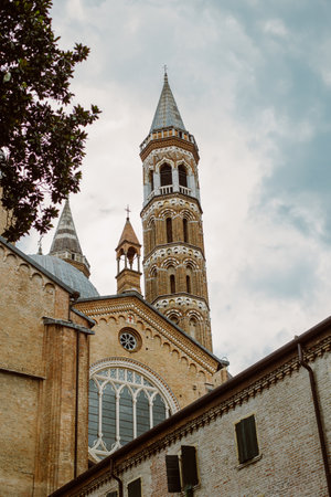 Old church in the old town of Padova, Italy. Travel destination in Italy.の写真素材