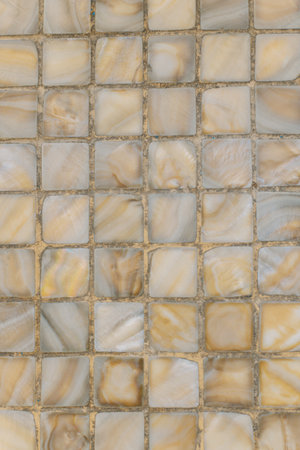 Marble muted pastel colors abstract background with tile. Soft beige colors.の写真素材