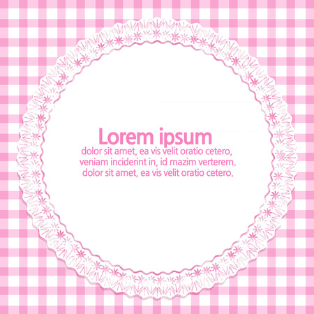 grid round laceのイラスト素材