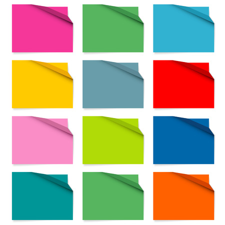 colored paper, folded colourful confettiのイラスト素材