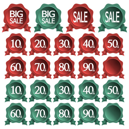 sale icon set, big sale sign icon.のイラスト素材