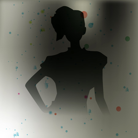 fashion model silhouettes, fashion illustrationsのイラスト素材