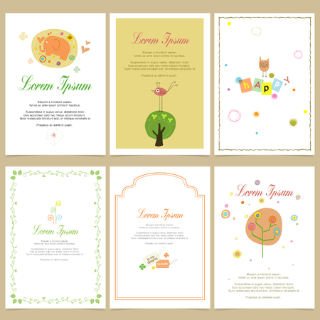 design for invitations, posters, brochures and newsletter, promotional banners.のイラスト素材