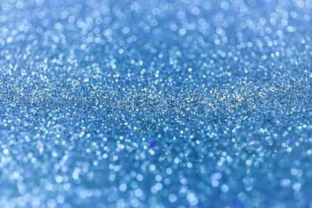 Shiny abstract blue color glitter decorative texture backgroundの写真素材