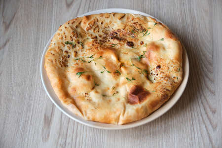 Georgian khachapuri imeruli - Georgian traditional cuisine, national flour product