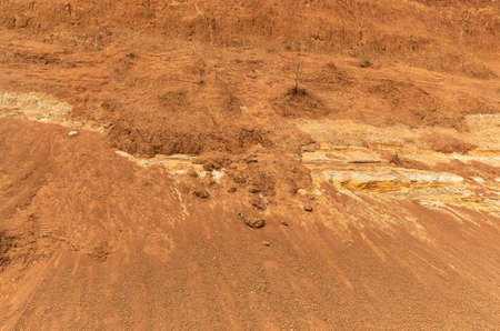 Geology. Desert landscape. Panorama view of the sandstone formation, the rocky cliffs, sand....