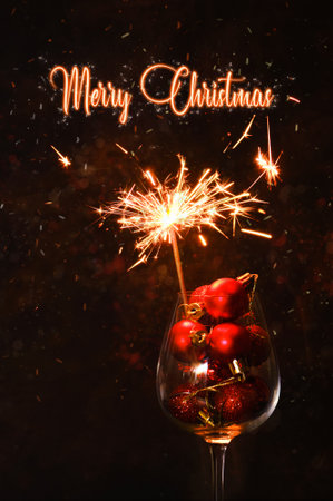 Merry Christmas and Happy New Year 2023の写真素材