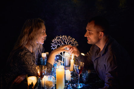 Romantic Candlelit Dinner for Two in restaurant