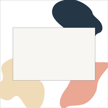 White space for text on an abstract spotted background. Abstract colored spots on a white background. Vector. Blank template quote text info design. Template for social networks stories and posts.のイラスト素材