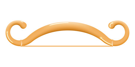 A weapon for shooting arrows. Curved shaft with a stretched bowstring. Mechanism for drawing and releasing the string. vector illustration.のイラスト素材