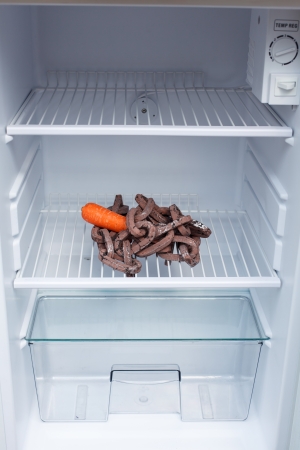 Healthy option locked away in a fridgeの写真素材