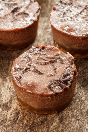 Mini chocolate Cheesecakesの写真素材