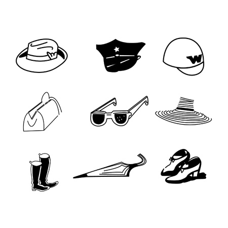 fashion and accessoriesのイラスト素材