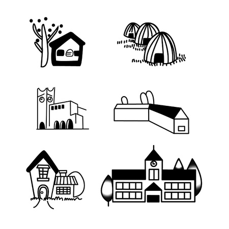 illustration of buildingのイラスト素材