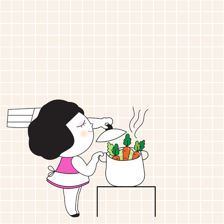 Potluck Party Food Invitation Card Paper Note illustrationのイラスト素材