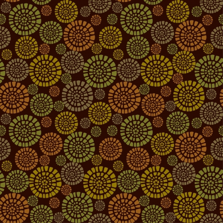 Abstract seamless texture with rounds  Endless floral pattern  Template for design and decoration textile, package, wrapping paperのイラスト素材
