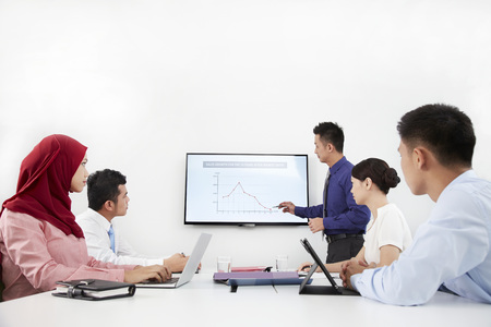 Business people having discussion in meeting room