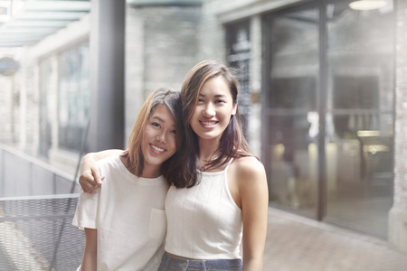 Friends hanging out togetherの写真素材