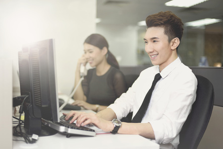 Office workers working in the officeの写真素材