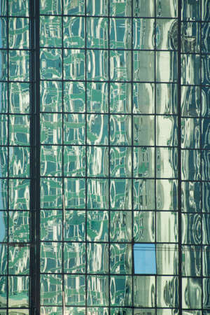 Glass building reflections