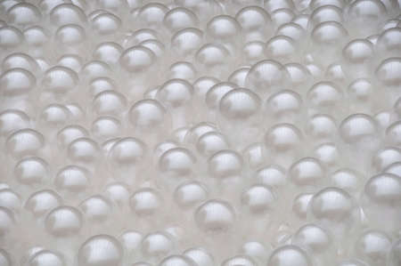 Abstract image of many white baloonsの写真素材
