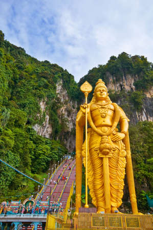 Big Golden Buddha near Kuala Lumpurの写真素材
