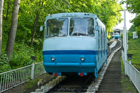 Funicular  Railway  in Kiev, Ukraine.のeditorial素材