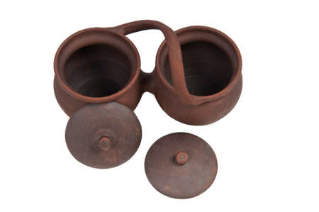 Two Clay Pots open view from above