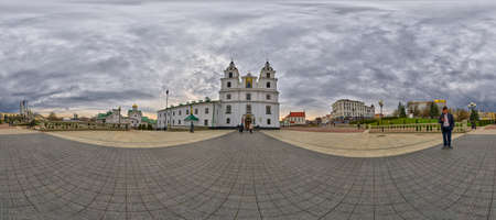 MINSK, BELARUS - APRIL 08, 2016: 360 Degree Multi-layer Hi-Resolution Spherical Panorama of Holy...