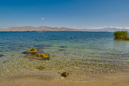 Sevan Lake Beach Shore in Armenia