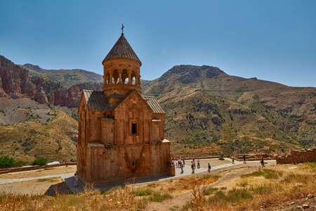 NORAVANK MONASTERY, ARMENIA - 02 AUGUST 2017: Famous Noravank Monastery Landmark in Syunik province of Armeniaのeditorial素材
