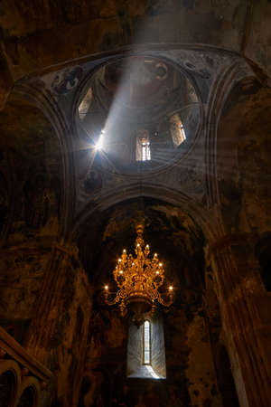 SAPARA MONASTERY, AKHALTSIKHE, GEORGIA - 05 AUGUST 2017: Interior of the Georgian Mountain Monastery of Sapara (Safara)のeditorial素材