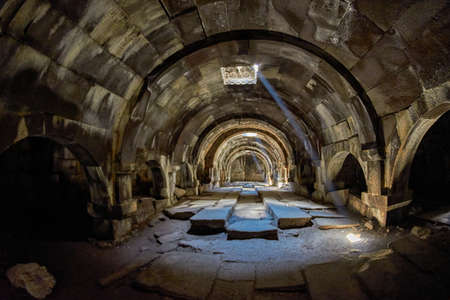 Inside the Gorgeous Selim Caravansaray of Amenia from Inside.のeditorial素材