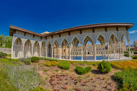 AKHALTSIKHE, GEORGIA - 08 AUGUST 2017: Majestic Rabati Castle Complex under summer sunshineのeditorial素材