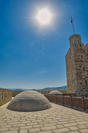 AKHALTSIKHE, GEORGIA - 08 AUGUST 2017: Majestic Rabati Castle Complex under summer sunshineのeditorial素材