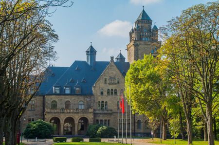 elements and architectural details fairytale castle Waldhausen Germanyのeditorial素材