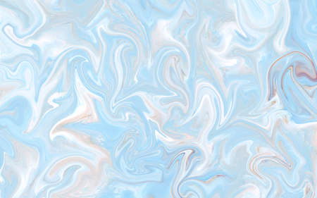 colorful light blue wave liquid paint marble textures background interior exteriors home decoration wallpaper backgroundの写真素材