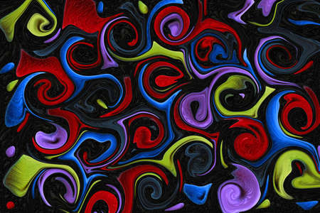 colorful black wave liquid paint marble textures background interior exteriors home decoration wallpaper backgroundの写真素材