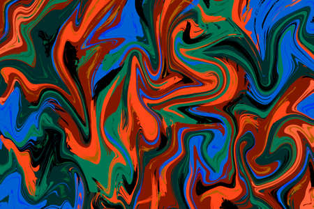 Abstract colorful wave oil paint texturesの写真素材