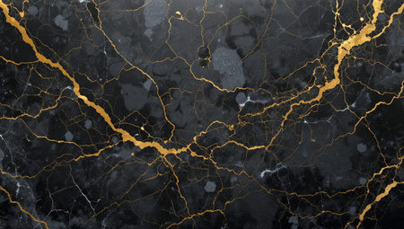 Marble patterned texture background. Abstract natural marble black and gold
