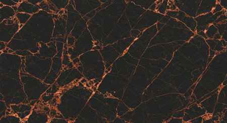Marble patterned texture background. Abstract natural marble black and orange for design.の写真素材