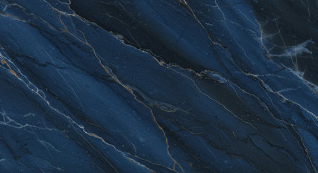 Dark blue marble texture background pattern with high resolution, top view.の写真素材