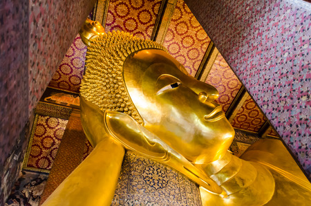 Reclining Buddha,Bangkok,Thailandのeditorial素材