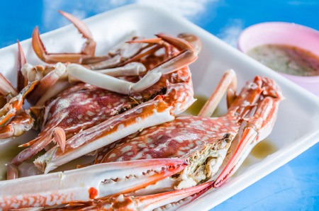 Fried Crab with Seafood Sauceの写真素材