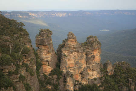 The Three Sisters in the Blue Mountains, just outside of Sydney, Australiaの写真素材