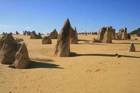 Pinnacles, natural limestone landscape featuresの写真素材