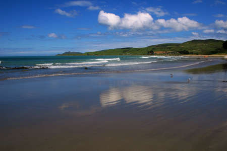 Kaka Point Beach in the Catlins, New Zealandの写真素材