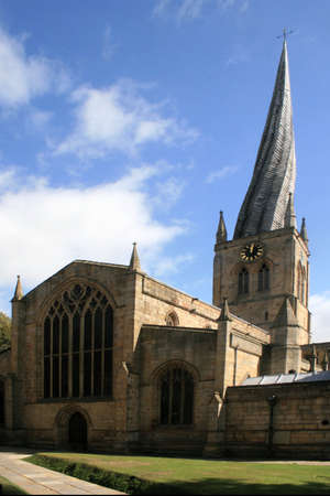 The Crooked Spire, Chesterfieldの写真素材